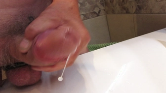 Haarigen unrasierten Schanz entsaftet