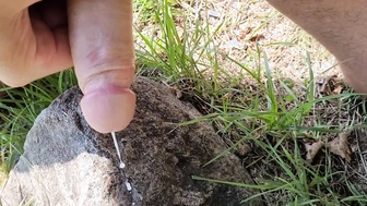 Frühlingsgefühle beim Outdoor Wichsen