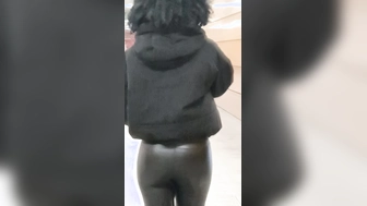 Glanz Legging Traum Arsch