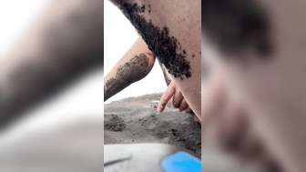 Abspritzen am FKK Strand auf Teneriffa