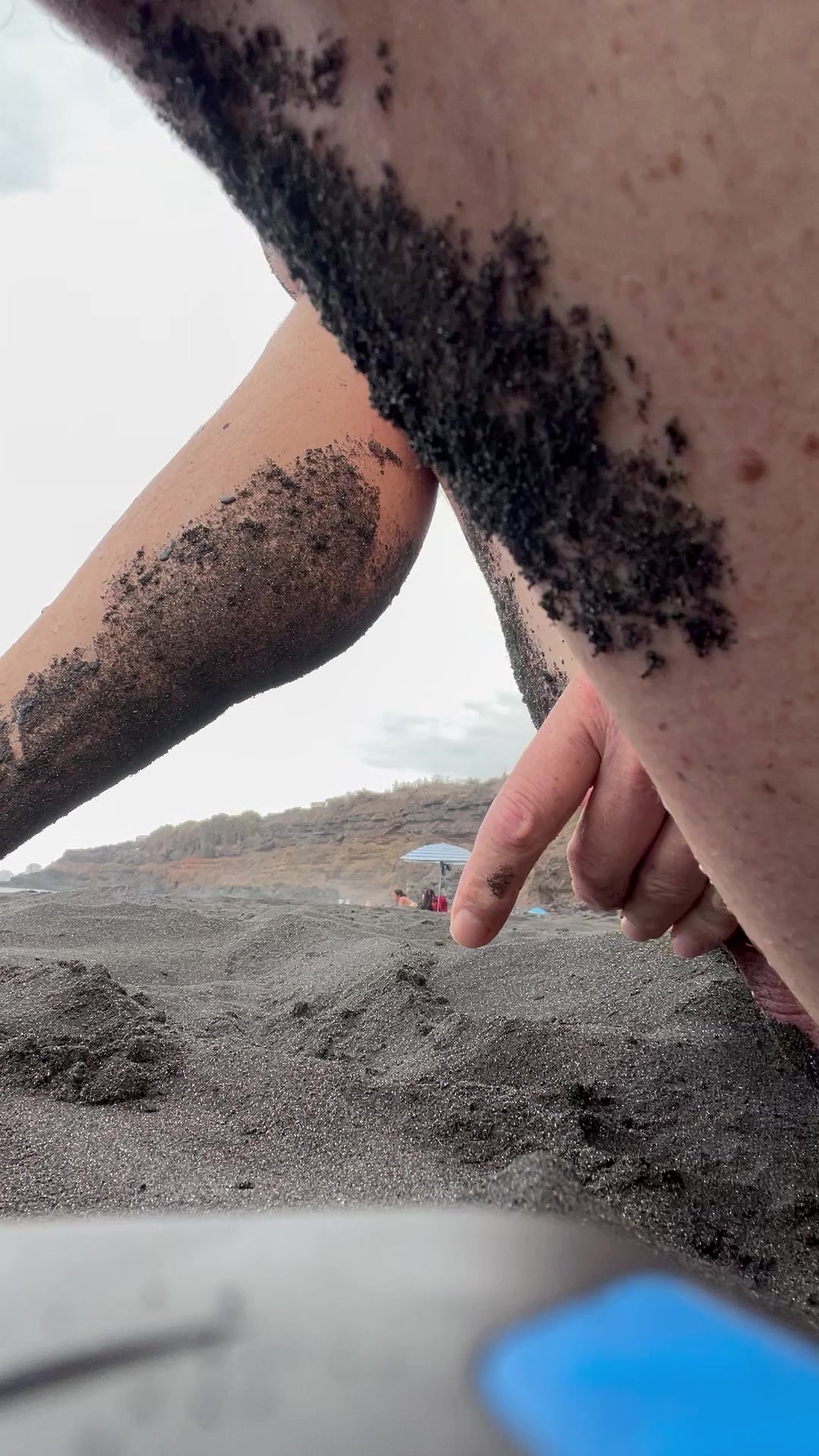Abspritzen am FKK Strand auf Teneriffa