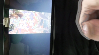 Ein Freund spritz auf meine geile Frau