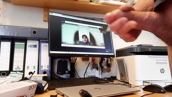 Mit meiner Freundin vor der Webcam