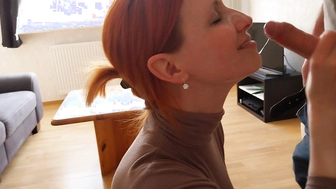 Schöne Ladung Sperma ins Gesicht