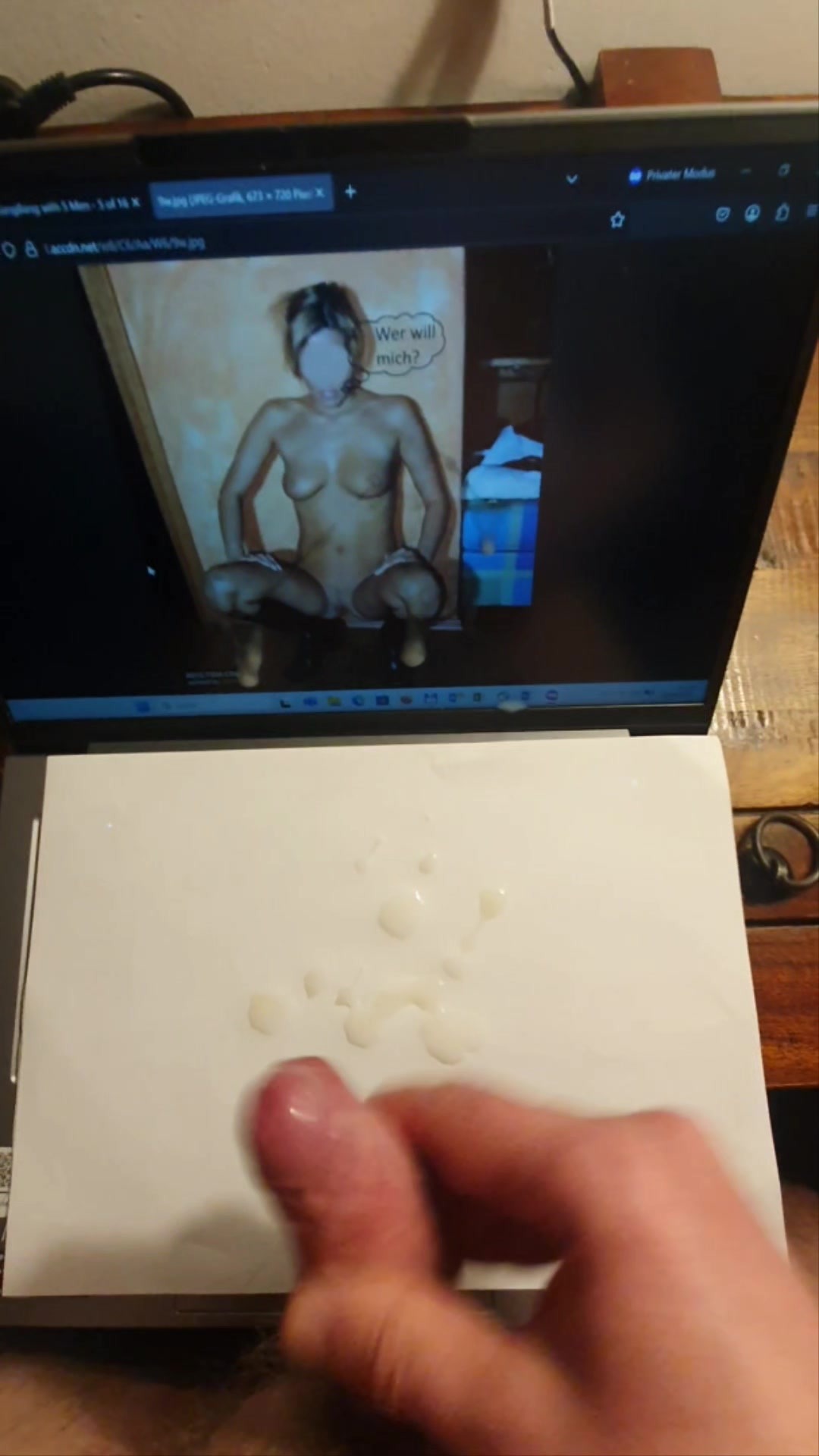 Abgespritzt für geiles Luder