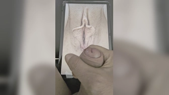 Wunschtribut für petra12 auf ihre schöne geöffnete Pussy