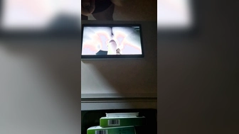 Sperma für Muschi mit Dildo
