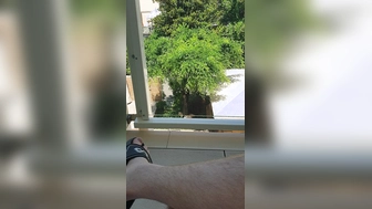 Auf dem Hotelbalkon geil geworden