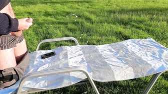 Abgespritzt im Sonnenschein