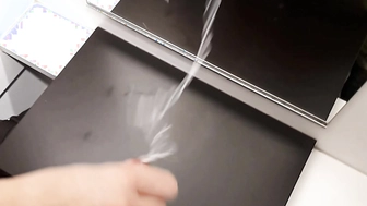 Umkleidekabine spontanes Abspritzen