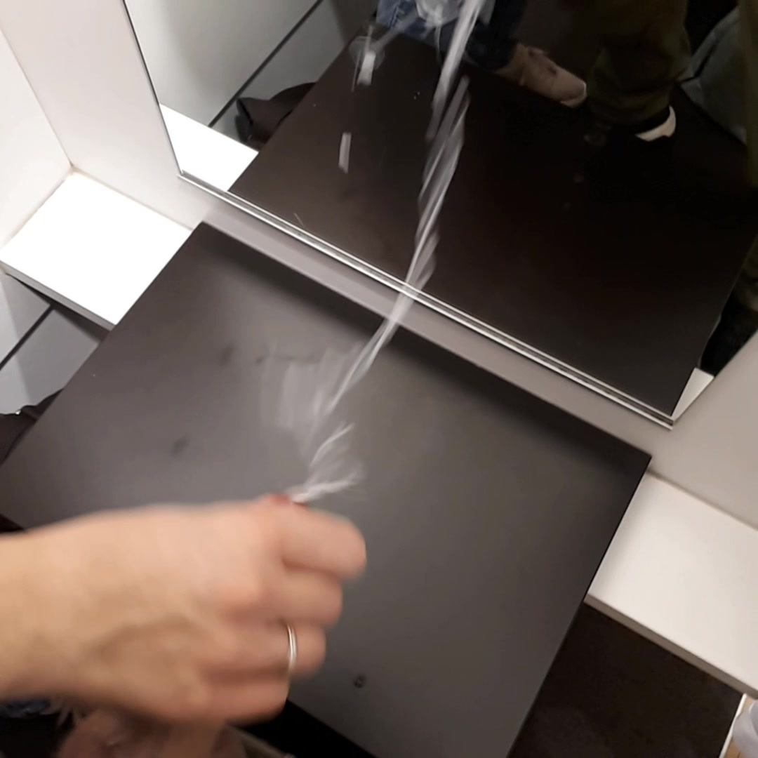 Umkleidekabine spontanes Abspritzen