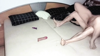 Meine Frau Reverse Cowgirl anal genommen