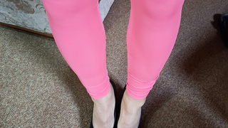 Rosa Dessous mit Leggin